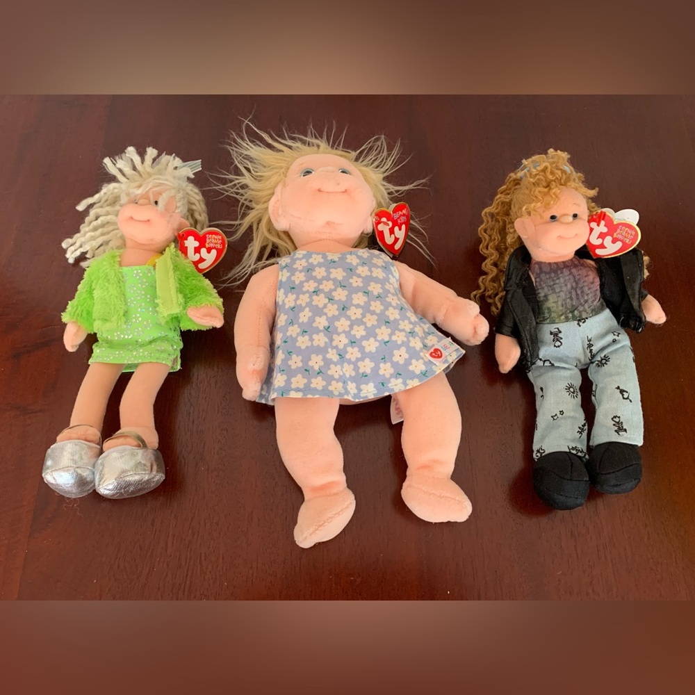 2 Teenie Beanie Boppers & 1 Beanie Kids